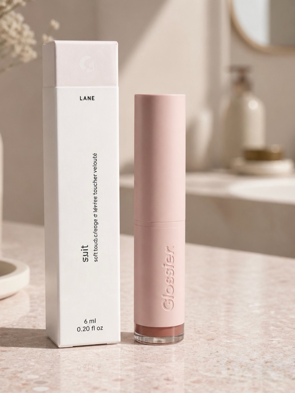 Glossier Lip Balm & Gloss Sued Tinted Balm - Soft Pink